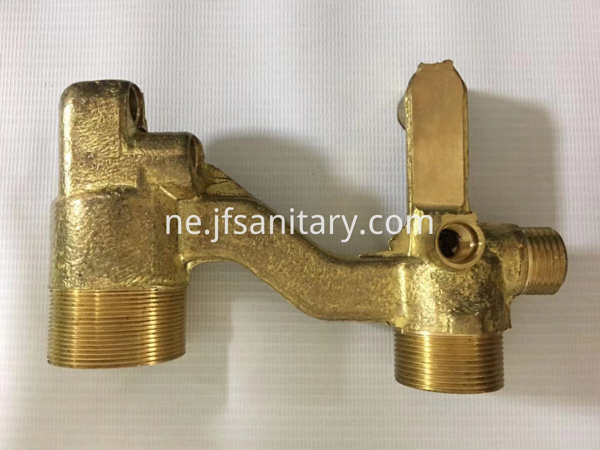 Black brass single hole basin faucet